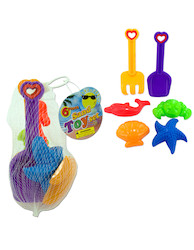 BEACH SAND TOYS 2ASST 6PC