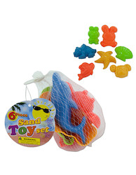 BEACH SAND MOLD 2ASST 6PC
