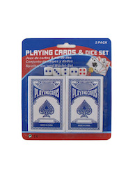 2PK CARDS W/DICE MO0903
