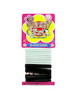 18 pc. Elastic Hair Bands Black & White