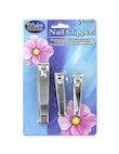 3 pk. Chrome Plated Nail Clippers 2