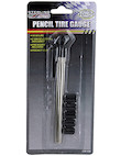 PENCIL TIRE GAUGE W/ VALVES