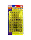alphabet stickers 384 per pack