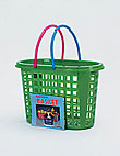 6 1/2 Inch Tall Oval Plastic Basket asst. Colors