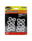 16 Pk Brass Screw Hooks