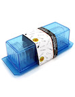 Plastic butter dish, salt & pepper shakers