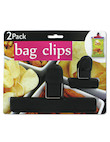 2pc rubber grip bag clips