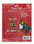 Make a wish 30 x 60 inch door sign with milestone stickers