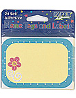 Summer paisley 24 count self adhesive name tags/labels 