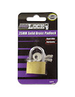 BRASS PADLOCK 25MM