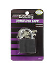GREY IRON LOCK 30MM