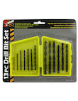 boxed drill bits 13 piece set